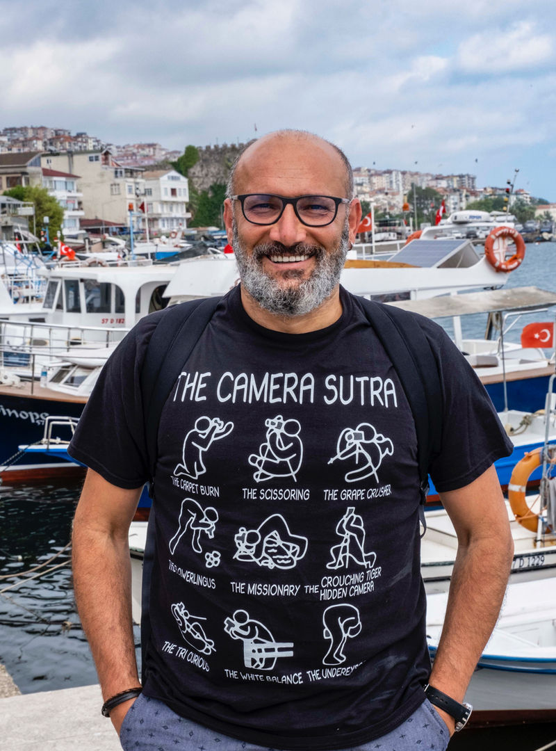 Portrait of photographer Habip Koçak